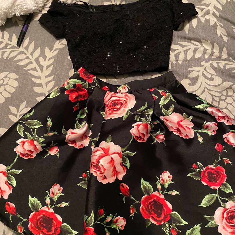 2 piece semi-formal dress